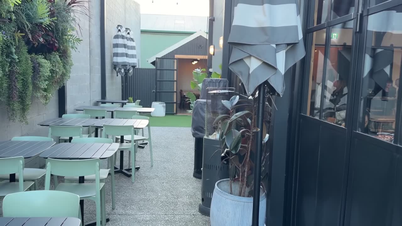 The Laneway garden along the living wall
